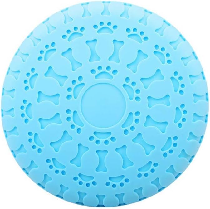 3 Pack Frisbee for Dogs Dog Rubber Flying disc Toy Pet Training Toys for Outdoor Interactive Fun