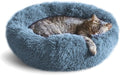 Cat Bed, Cat Beds for Indoor Cats Washable, Orthopedic Soft Fluffy Round Calming Pet Bed for Small to Large Kitty Kittens & Dogs, Small Dog Beds & Furniture