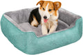 Dog Beds for Medium Dogs, Washable Dog Bed Comfortable and Breathable Pet Bed Rectangle Warming Dog Bed for Medium Dogs (Green,Small)