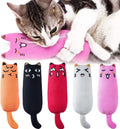 5Pcs Bite Resistant Catnip Toy for Cats,Catnip Filled Cartoon Mice Cat Teething Chew Toy