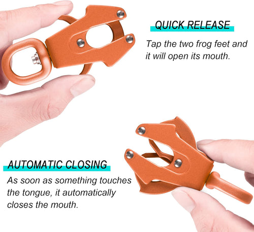 2/4/5/6FT Dog Leash, Heavy Duty Rope Leashes, Reflective Nylon Pet Lead with Aluminum Quick Release/Locking Tactical Frog Clip for Small Medium and Large Dogs, Orange, 1/2 inch