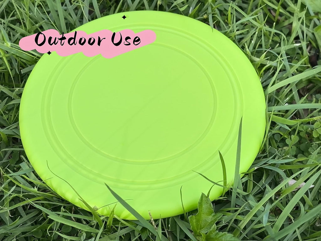 Dog Flying Disc, Interactive Training Toy, Bite-Proof Pet Frisbee for Small Dogs, Outdoor Play (Green)